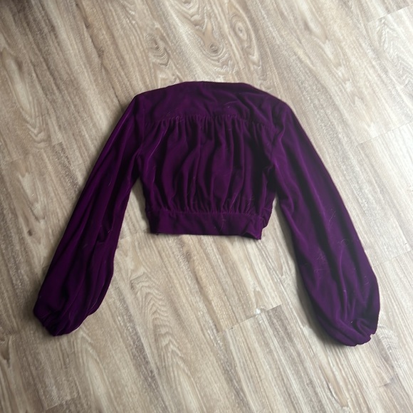 Zara Velvet Knotted Top - Picture 6 of 6